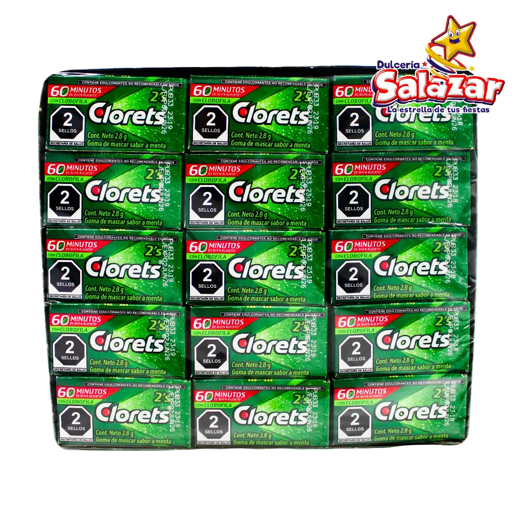 [ADA0002] CHICLE CLORETS 2'P CAJITA -D.168G- "C/32/60"