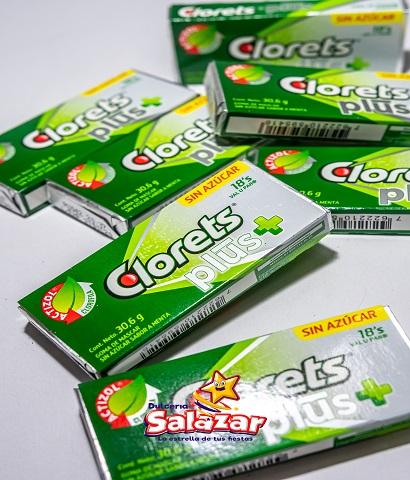 CHICLE CLORETS VALUPACK PLUS+ SIN AZUCAR 18'P               -D.367.2G- "C/12/12"