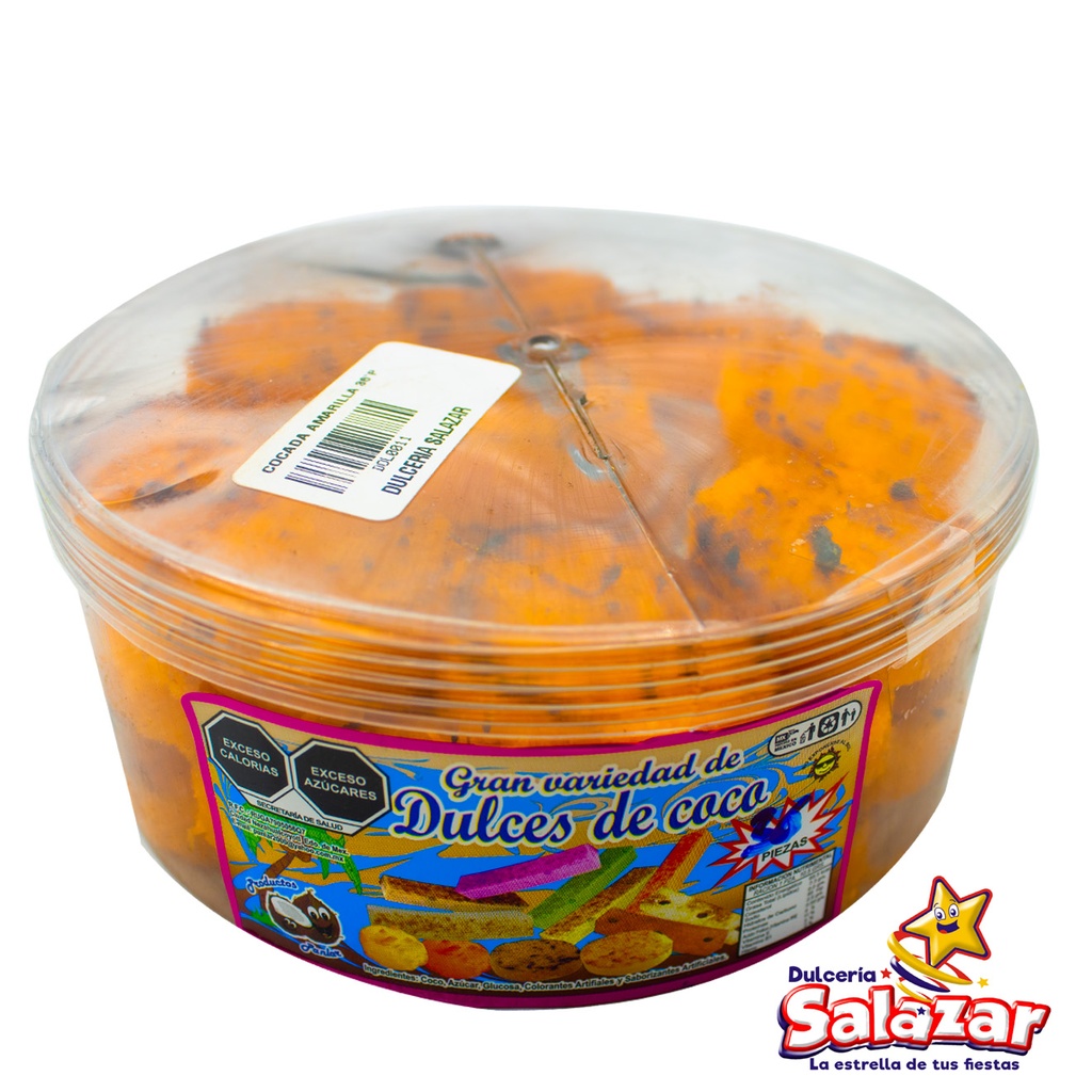 [DOL0011] COCADA AMARILLA EL DOLAR -E.36PZA- "C/18/36"