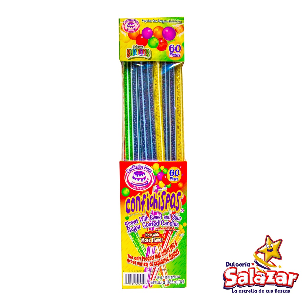 [CFI0002] CONFICHISPAS GRAGEA SURTPOPOTE -D.720G- "C/18/60"