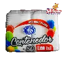 CONTENEDOR TERMICO 8X8 LISO REYMA CN8X8L4P            -B.50PZA- "C/4/50"