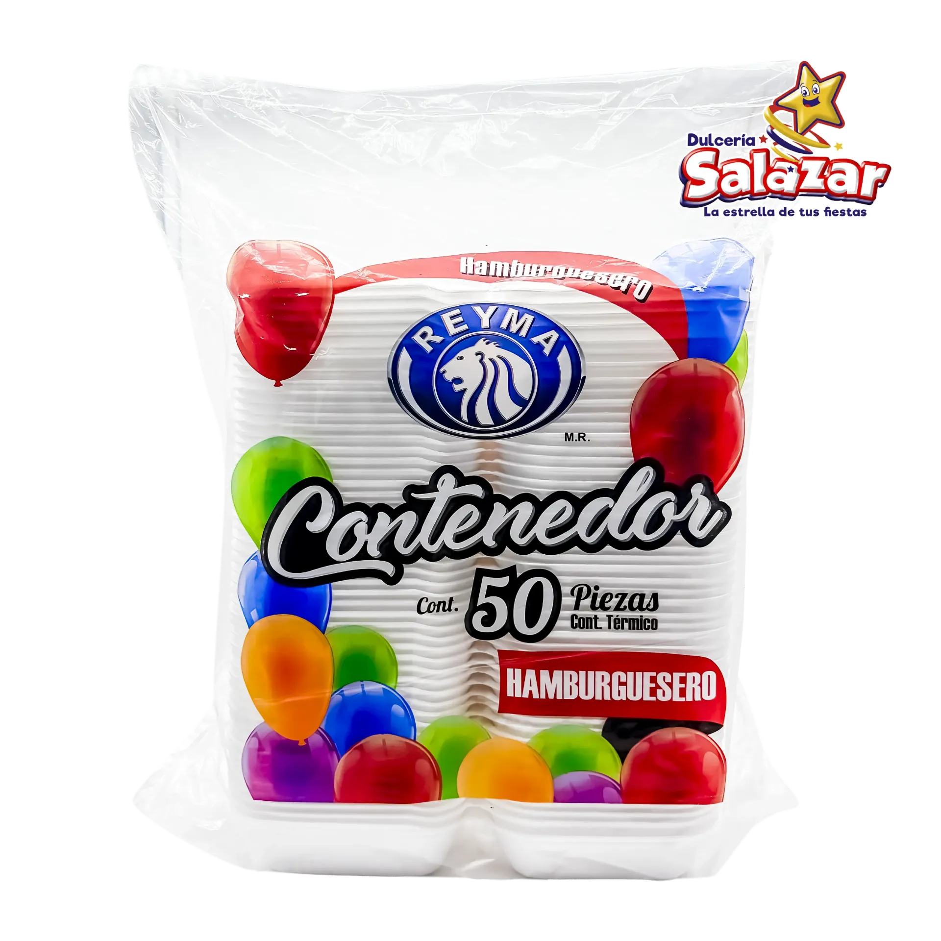 CONTENEDOR TERMICO P/HAMBURGESA REYMA CNH10P  -B.50PZA- "C/10/50"