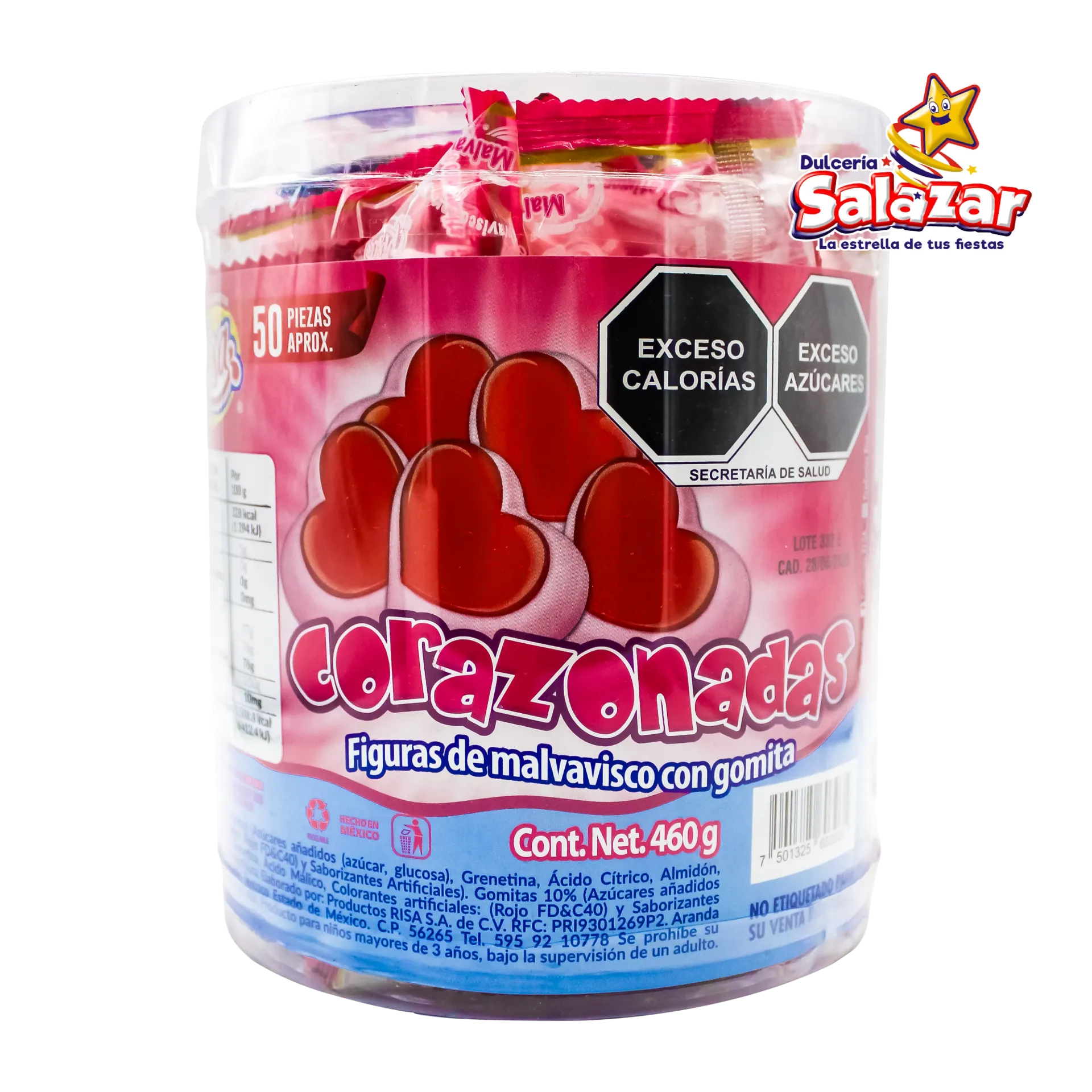 CORAZONADAS RISA GOMA -E.500GR- "C/12/50"