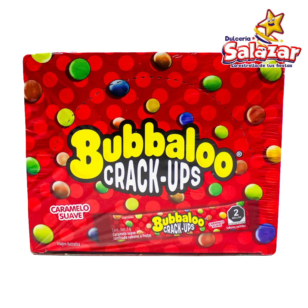 BUBBALOO CRACK-UPS SURTIDO -D.250G- "C/32/50"
