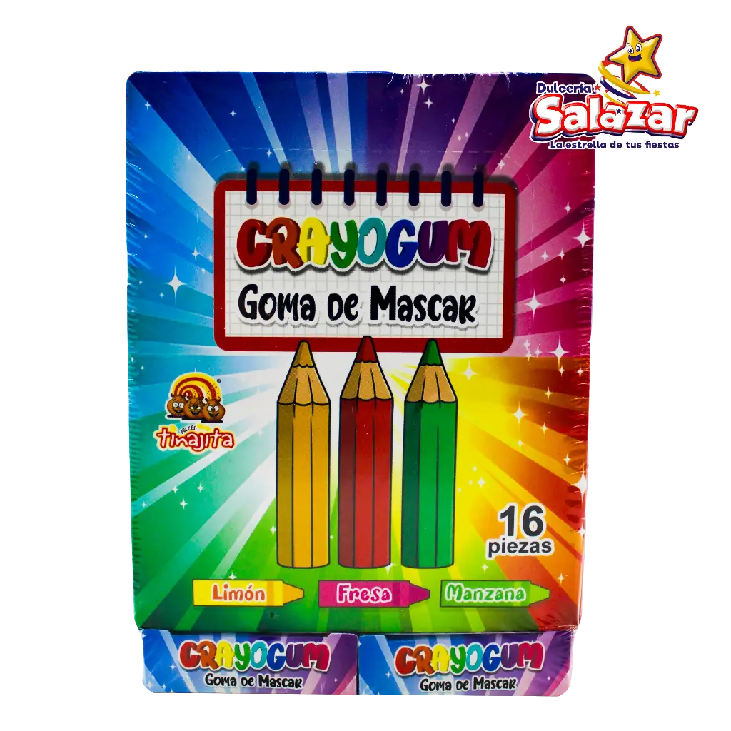 [TIN0022] CRAYOGUM  GOMA DE MASCAR TINAJITA -D.240G.- "C/30/16"