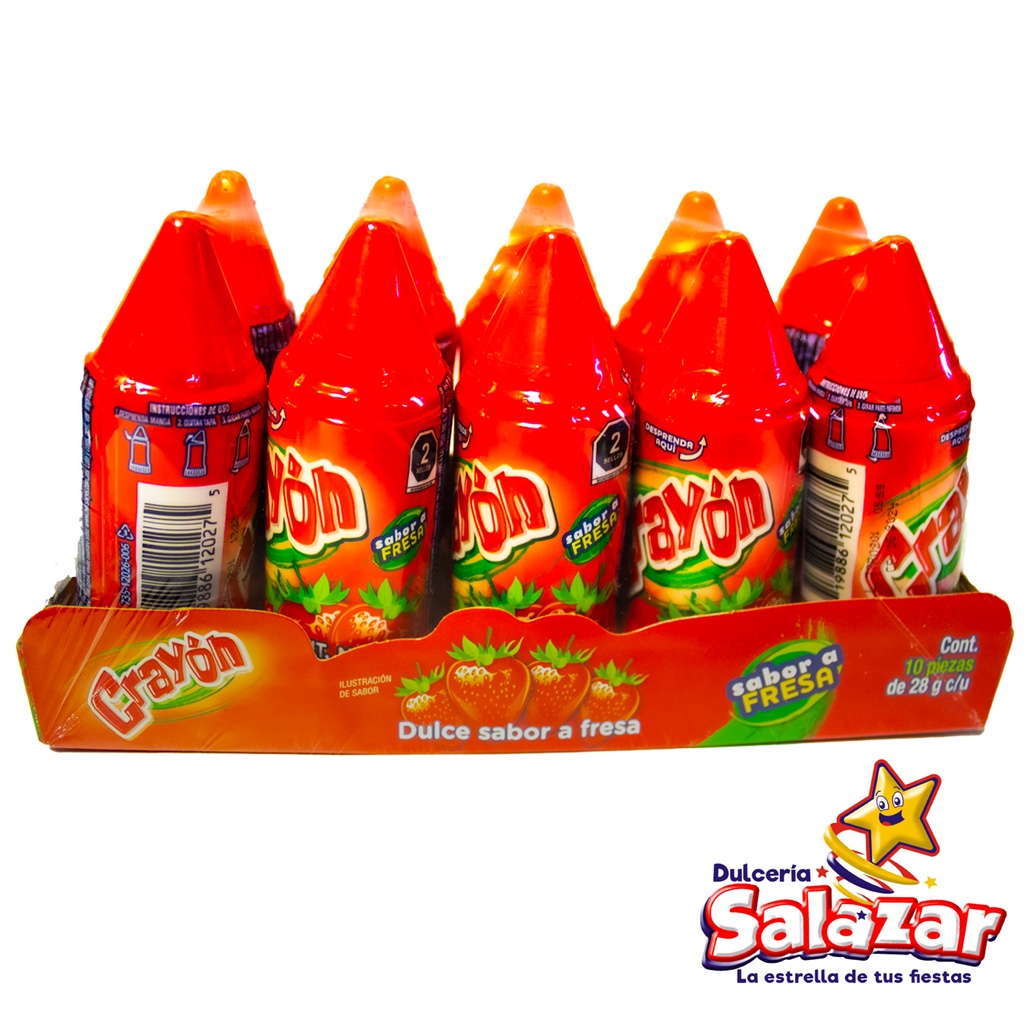 [HER0126] CRAYON FRESA 10PZA LORENA -D.280G- "C/12/10"