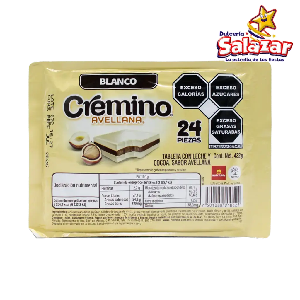CREMINO BLANCO NUTRESA -D.432G- "C/16/24"