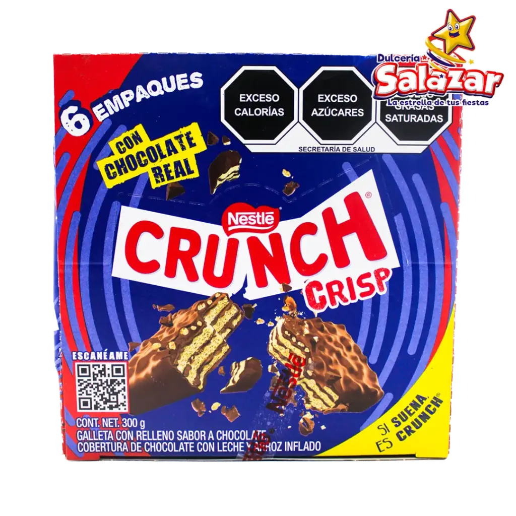 [NES0076] CRUNCH CRISP NESTLE  SIX PACK NESTLE -D.300G- "C/8/6"