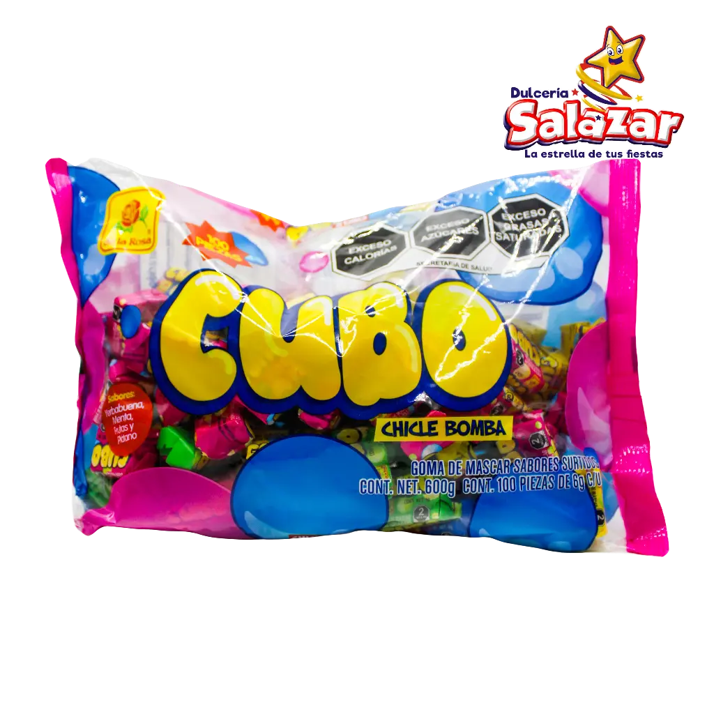 CHICLE CUBO SURTIDO DLR -B.600GR- "C/20/100"