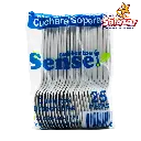 CUCHARA  SENSEI SOPERA GRANDE BLANCA -B.25PZA- "C/40/25"