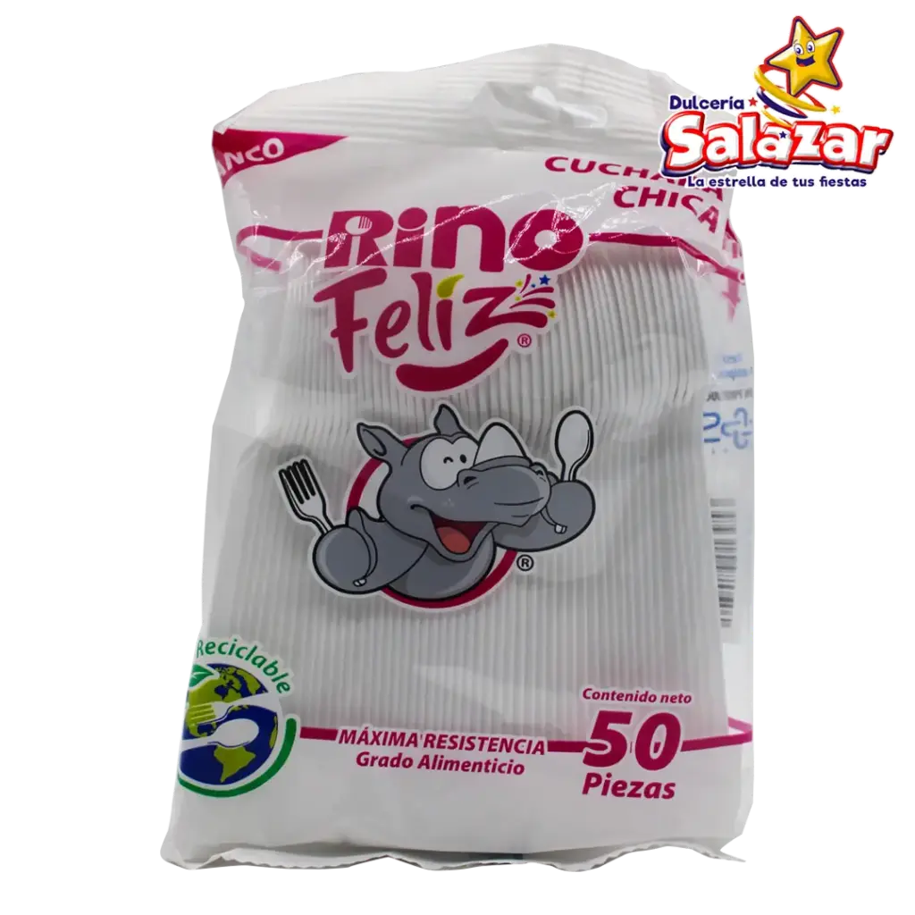 CUCHARA RINO CHICA BLANCA -B.50PZA- "C/60/50"