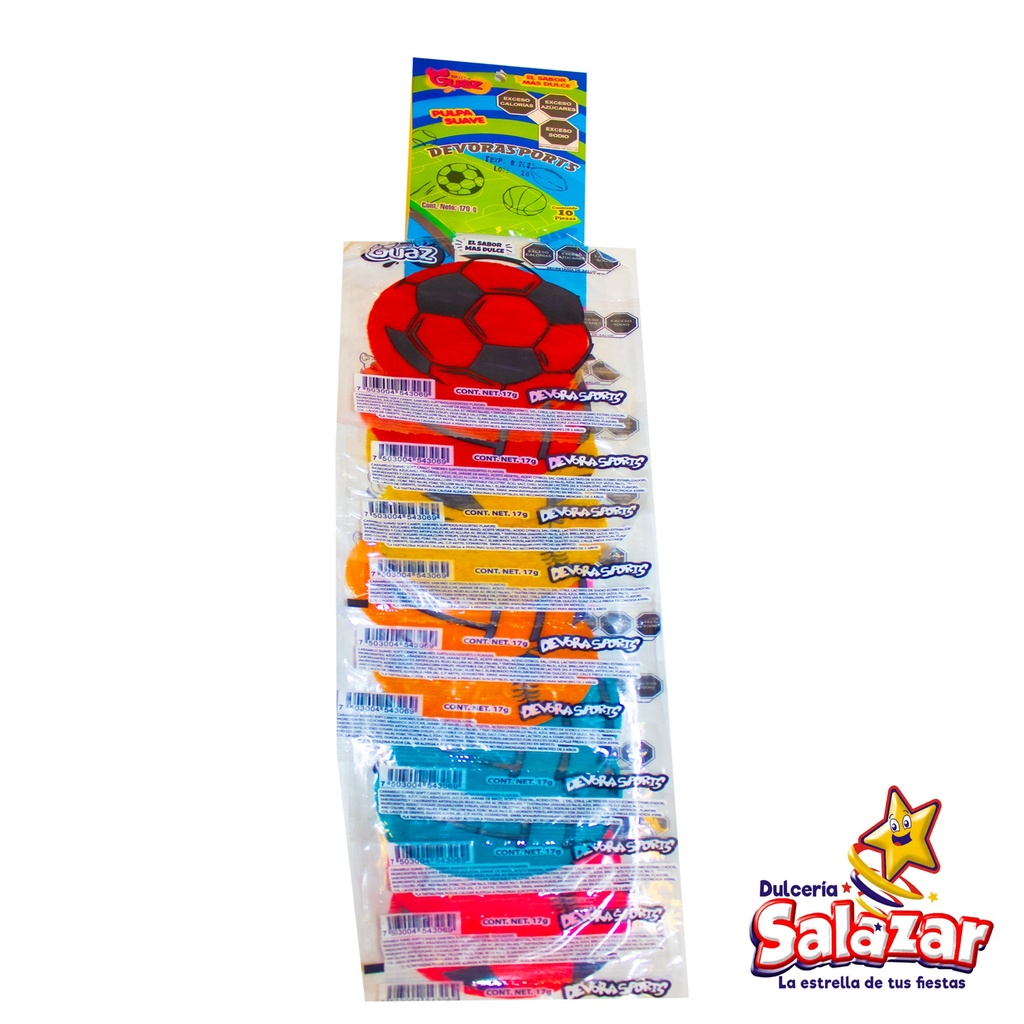 [KAN0005] DEVORASPORTS SABORES -T.180G- "C/50/10"