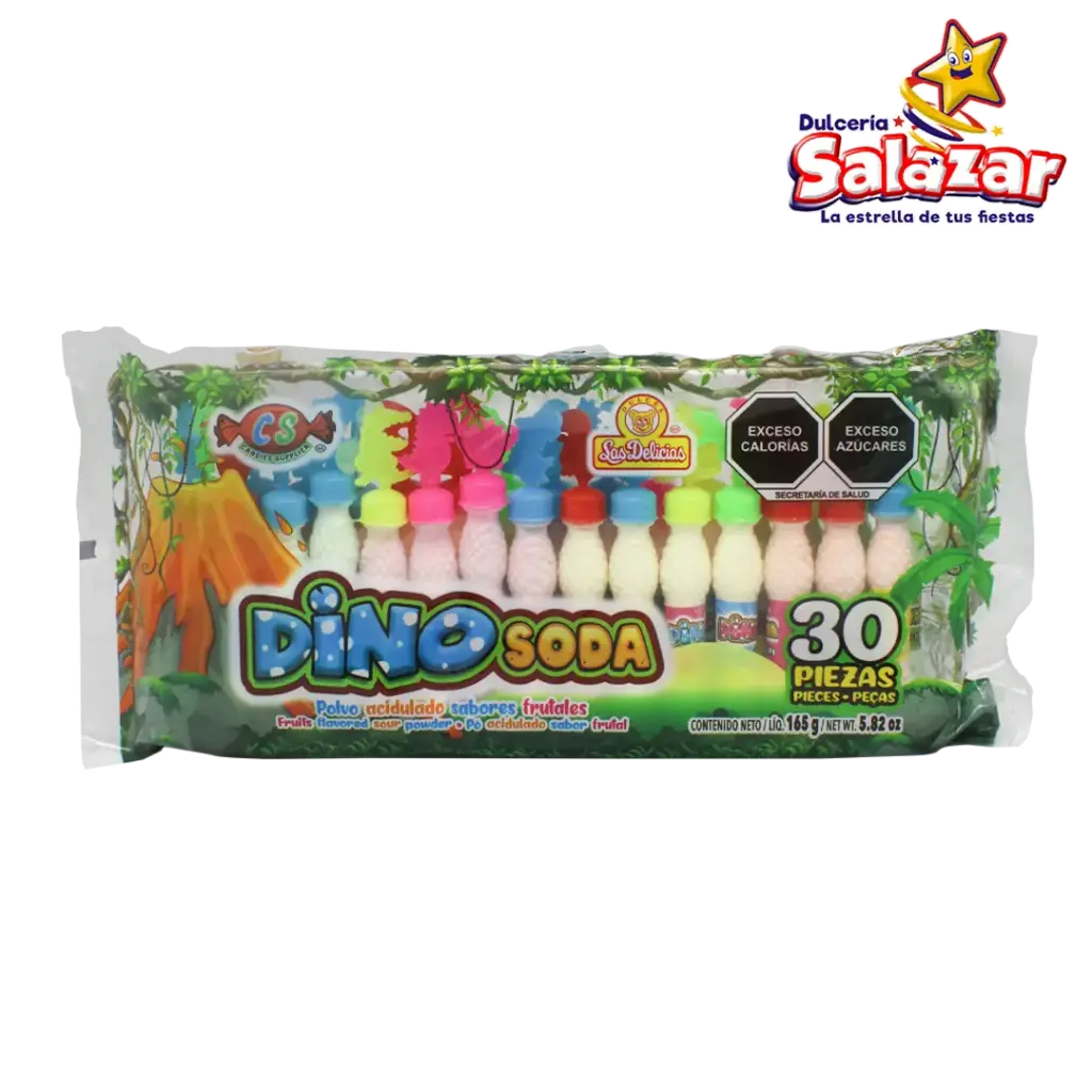 [DEL0170] DINO SODA FRUTAL LAS DELICIAS -B.165G- C/24/30"