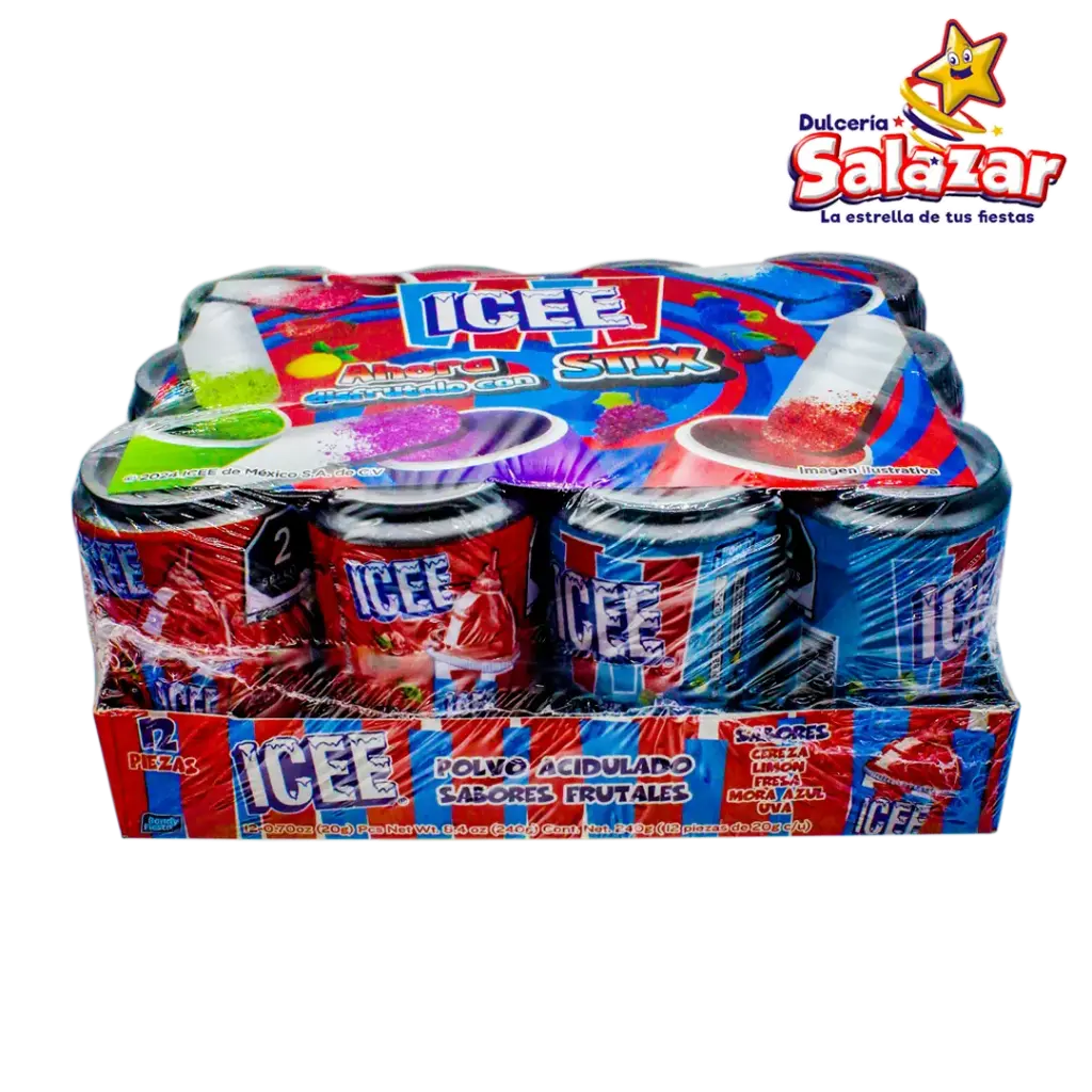 DULCE EN POLVO SABORES SURTIDOS LATA ICE -E.240G- "C/24/12"