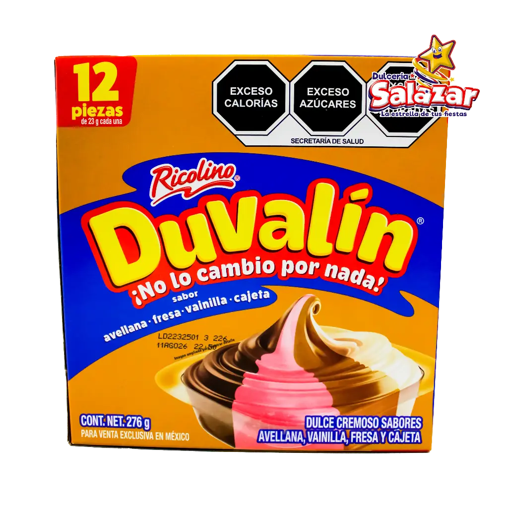 [RCO0018] DUVALIN 4 SABORES RICOLINO -D.276G- "C/24/12"
