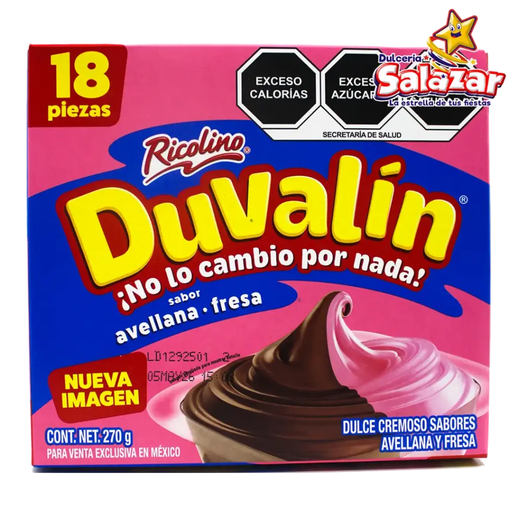DUVALIN AVELLANA FRESA RICOLINO -D.270G- "C/24/18"