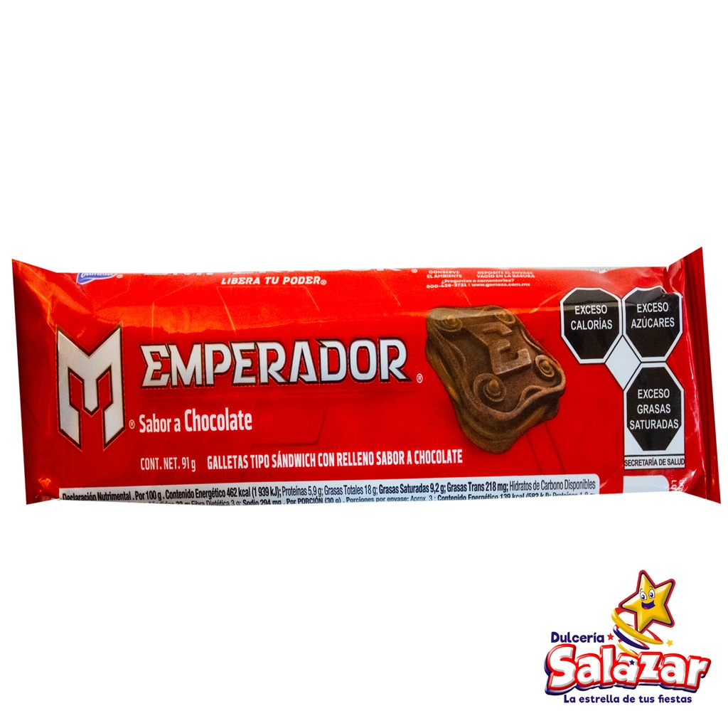 [GAM0131] EMPERADOR SABOR CHOCOLATE GAMESA -D.91G- "C/16/1"