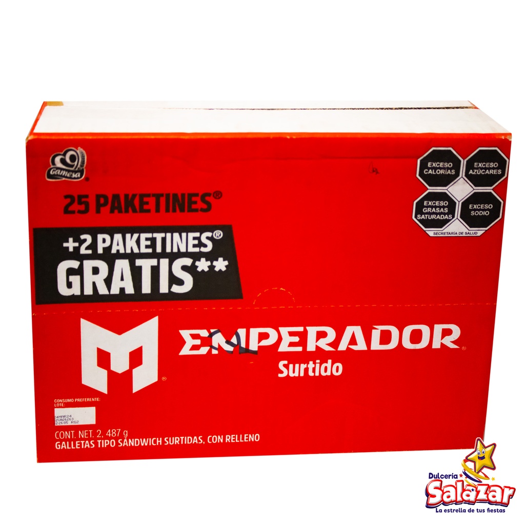 [GAM0135] EMPERADOR SURTIDO GAMESA -D.2.487G- "C/1/25+2"