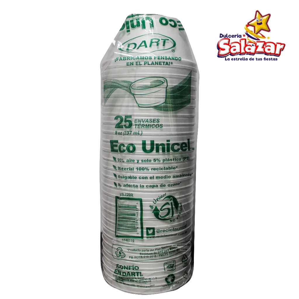 [DAR0017] ENVASE TERMICO DART 1/4 LT #8 8SJ20R "C/40/25"