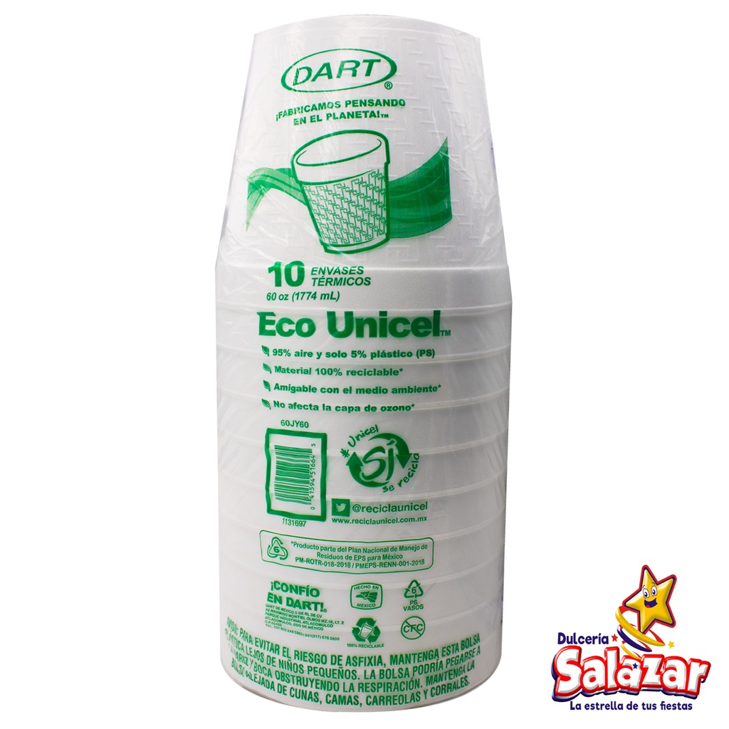 ENVASE TERMICO DART 60oz 60JY60 (1744ML) "C/30/10"