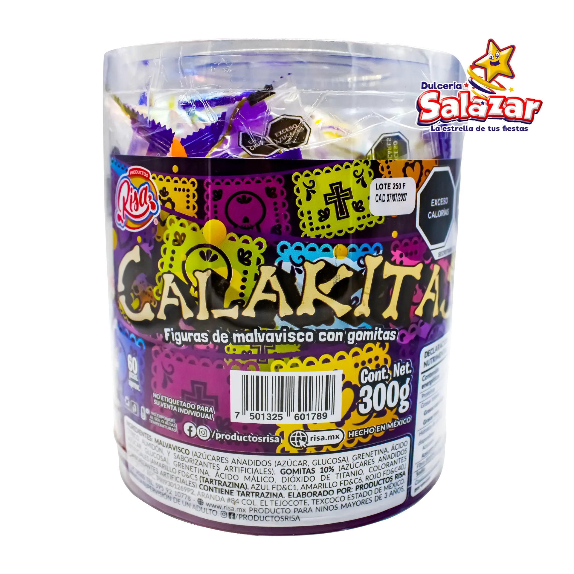 ESTUCHE CALAKITAS RISA -E.300GR-"C/12/60"