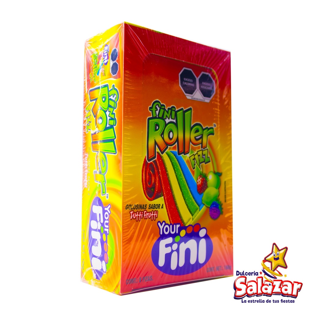 [CAL0019] FINI ROLLER FIZZ  TUTTI FRUTTI -D.160G- "C/8/8"