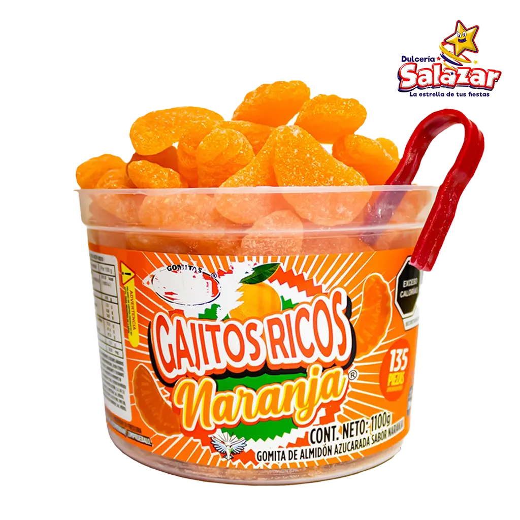 GOMA GAJITOS RICOS NARANJA ALTEÑO -V.960G- "C/12/135"