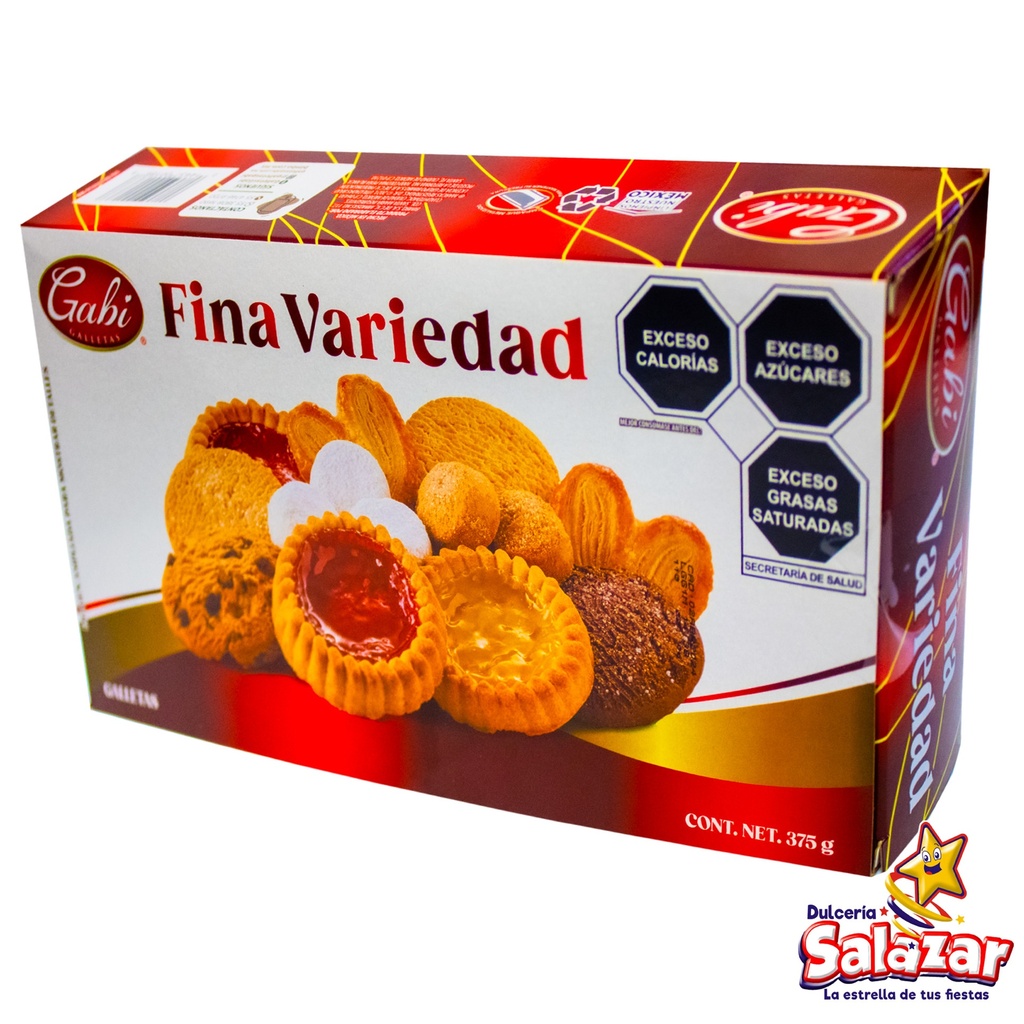 GALLETA FINA SURTIDA GABI -D.375G- "C/12/1"