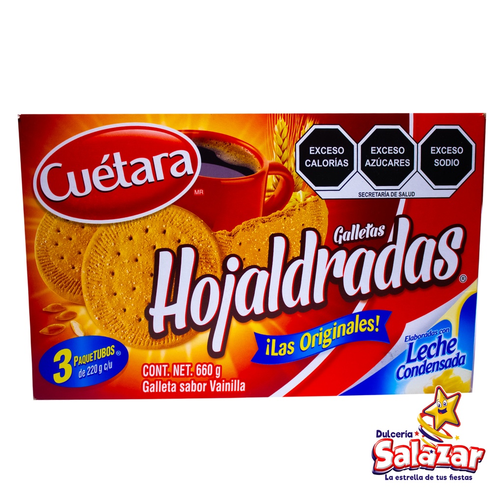 GALLETA HOJALDRADA CUETARA -D.660G- "C/20/3"
