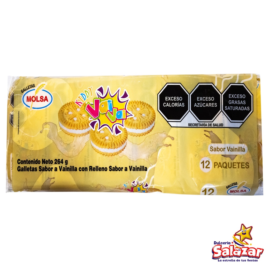 GALLETA KIDDY VAI VAI VAINILLA -E.264G- "C/24/12"