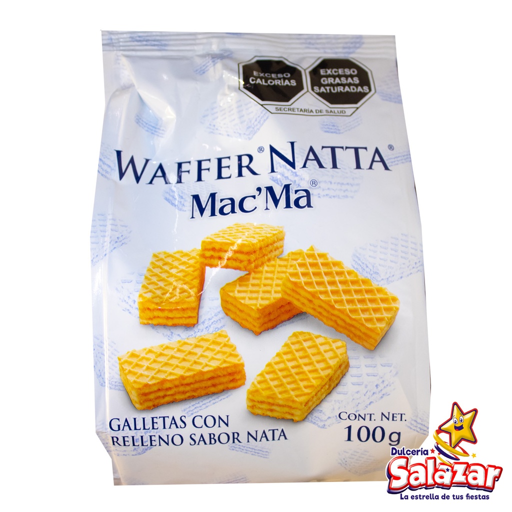 GALLETA MAC MA  WAFFER NATA -B.100G- "C/16/1"