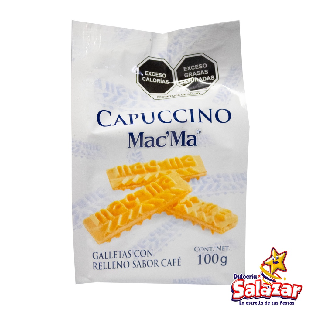 [MAM0026] GALLETA MAC MA CAPUCCINO -B.100G- "C/16/1"
