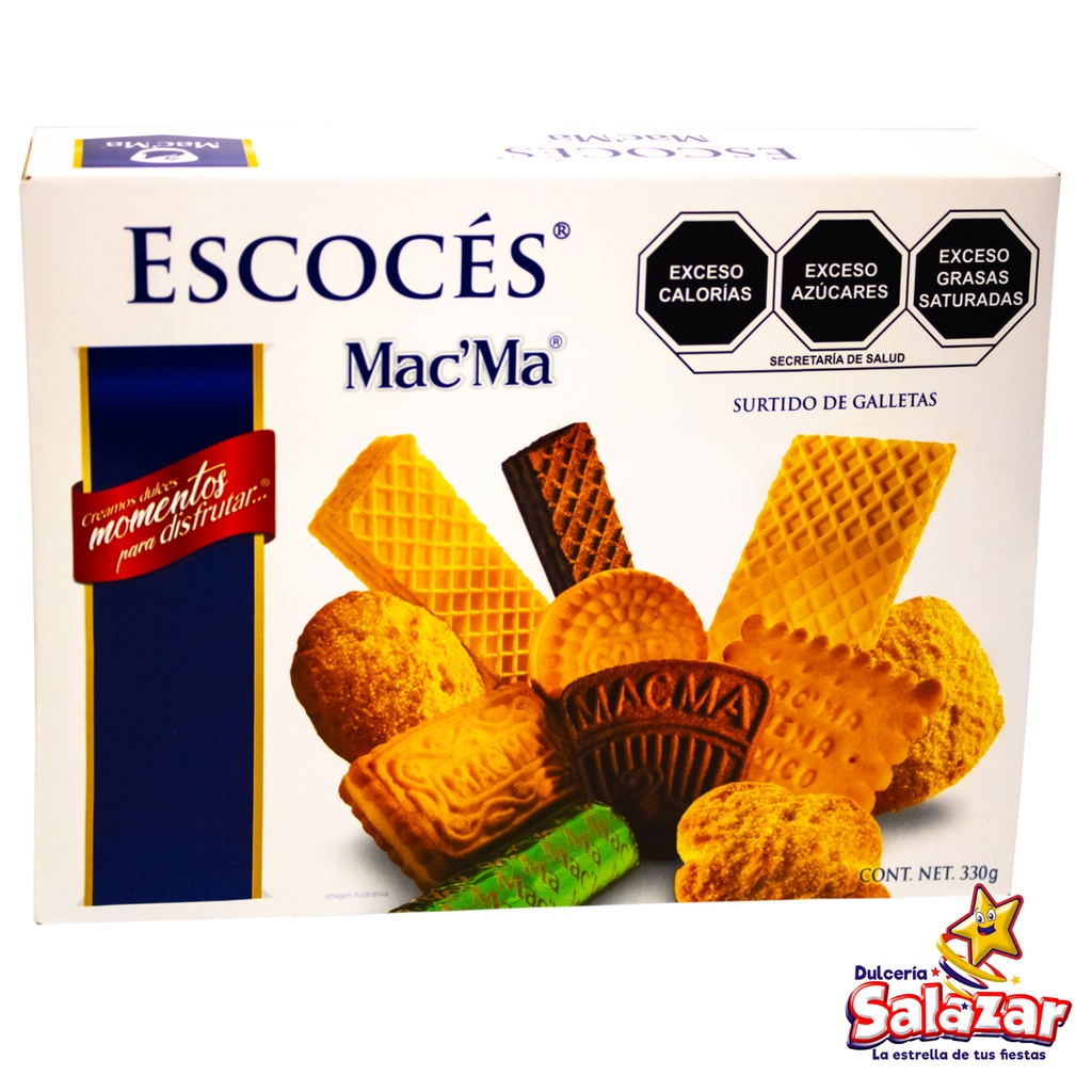 GALLETA MAC MA ESCOCES SURTIDO -D.330G- "C/12/1"