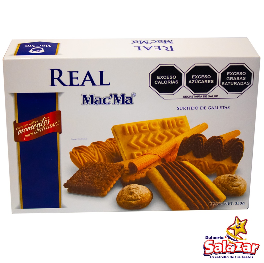 GALLETA MAC MA SURTIDO REAL -D.350G- "C/12/1"