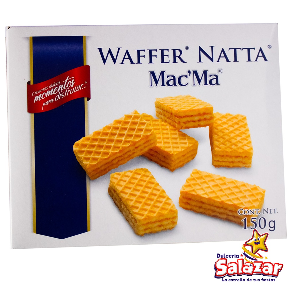 [MAM0030] GALLETA MAC MA WAFFER NATTA -B.150G- "C/12/1"
