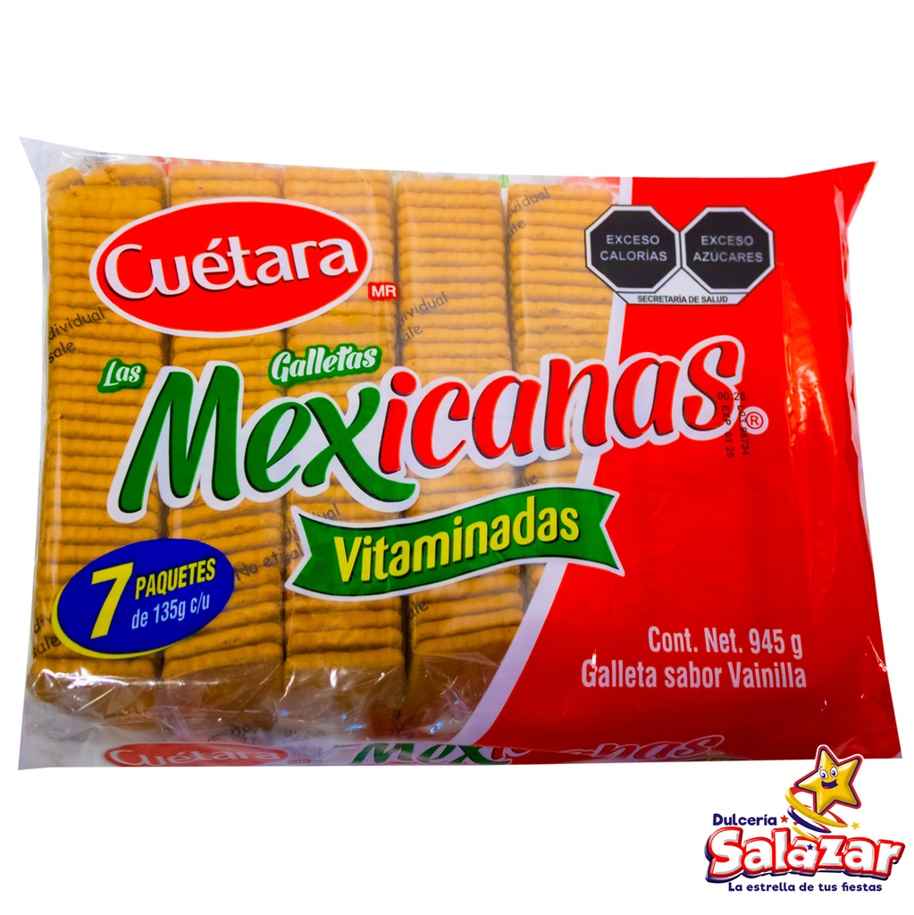 [CUE0002] GALLETA MEXICANAS CUETARA -B.945G- "C/6/7"