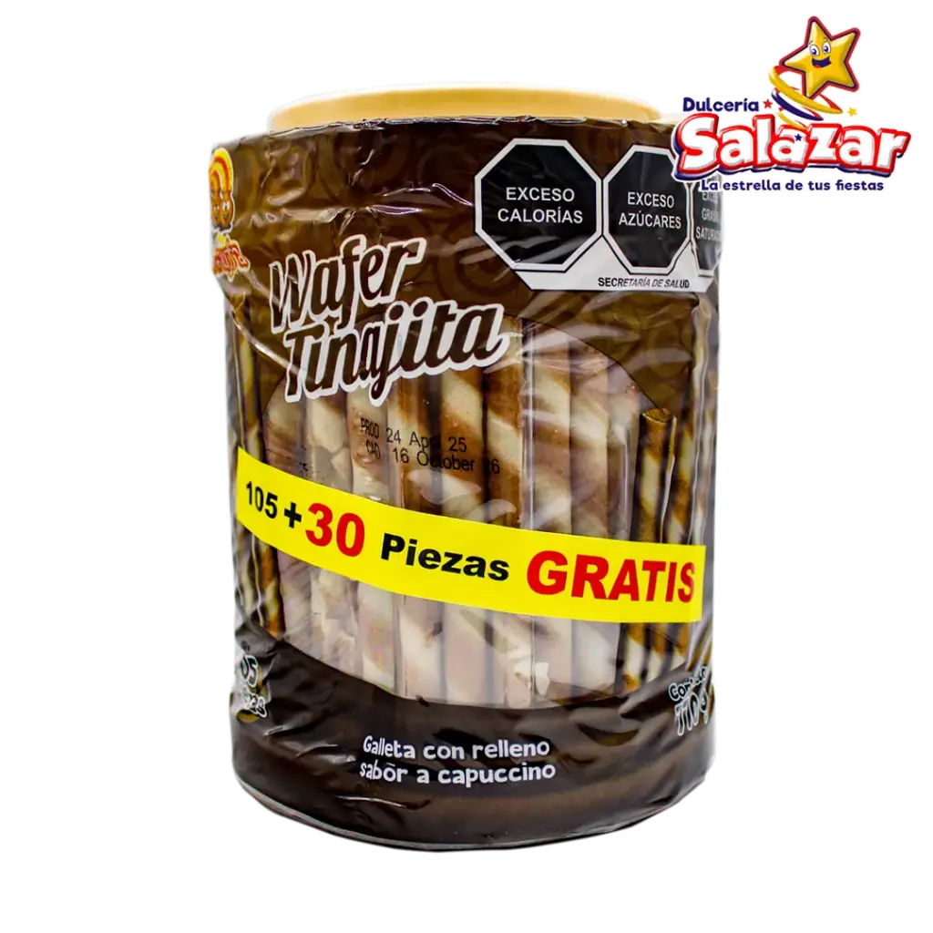 GALLETA WAFFER ROLL CAPPUCCINO -V.770GR - "C/6/135"