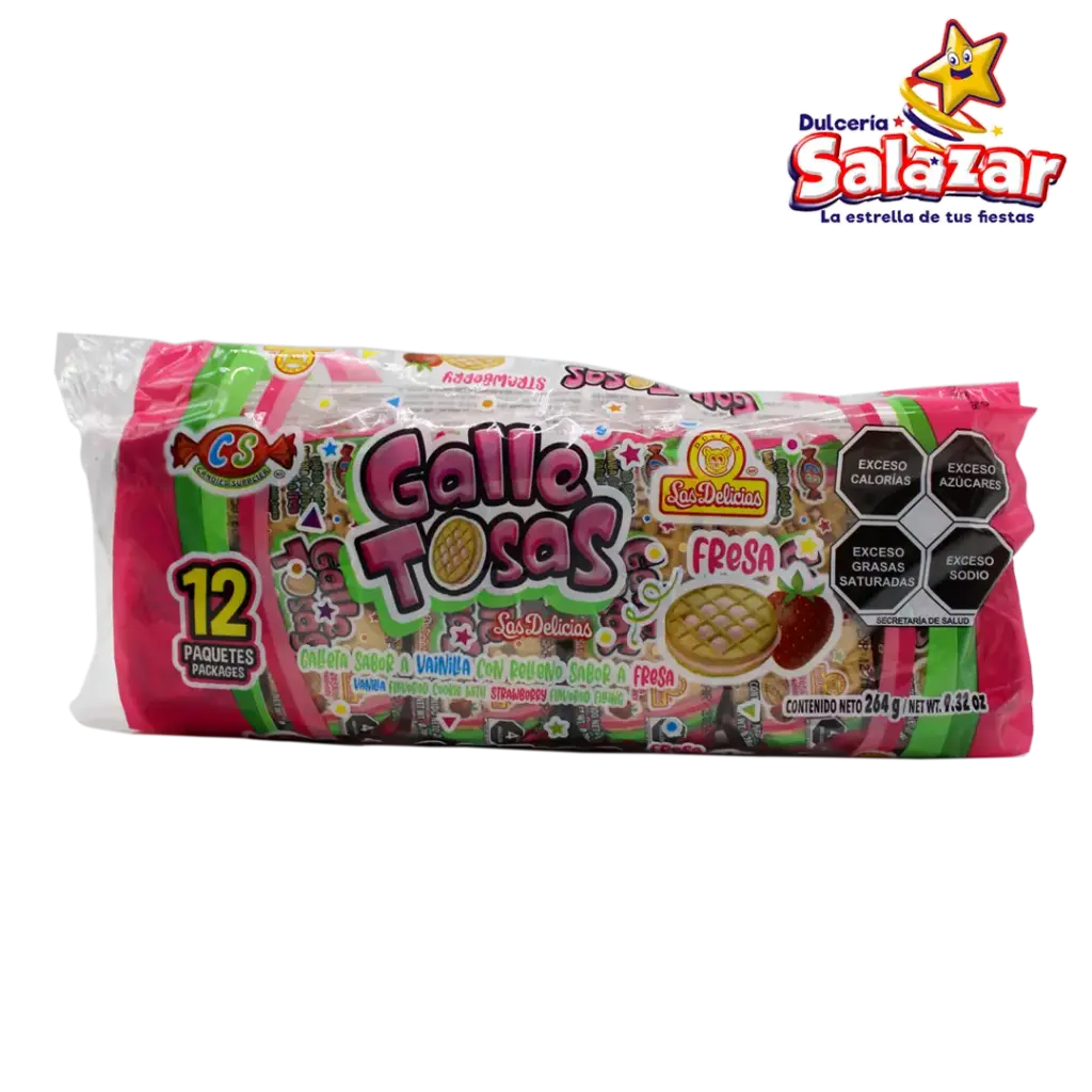 [DEL0481] GALLETOSAS FRESA -B.   G.-"C/24/12"