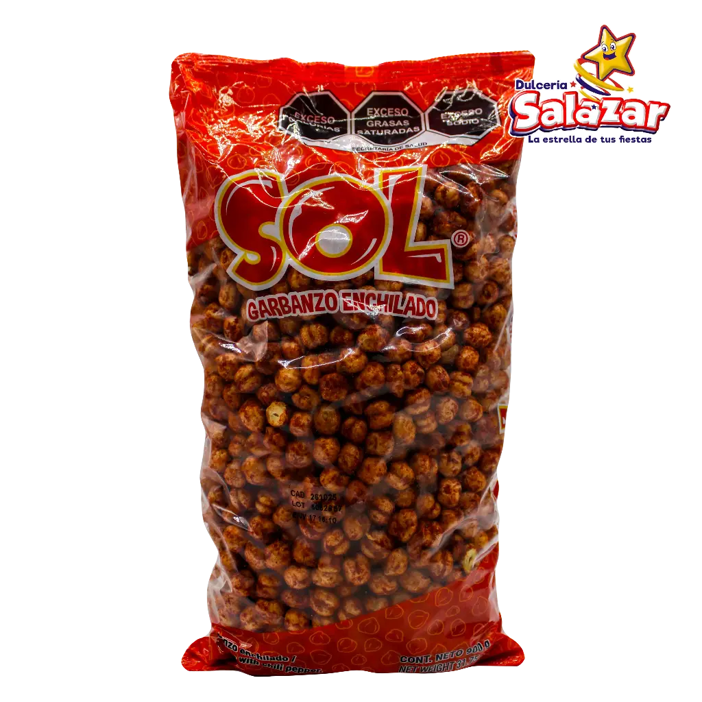 GARBANZO ENCHILADO SOL -B.900G- "C/26/900G"