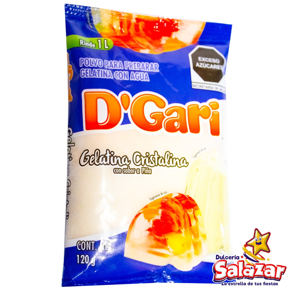 GELATINA D'GARI CRISTALINA -B.120G- "C/50/1"