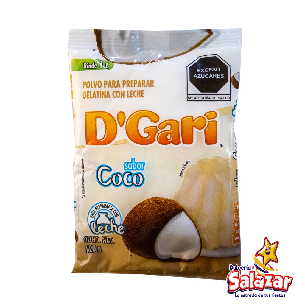 GELATINA D'GARI COCO -B.120G- "C/50/1"