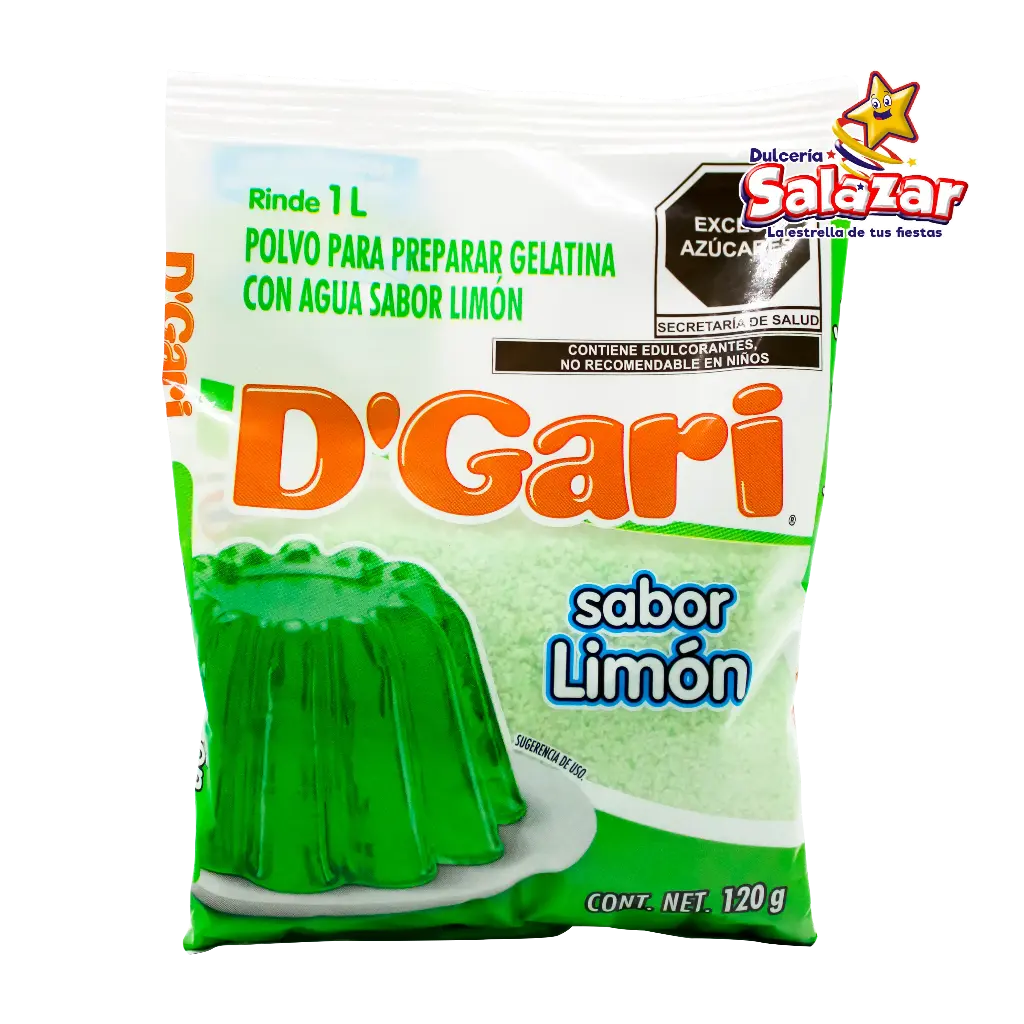 [DGA0006] GELATINA D'GARI LIMON -B.120G- "C/50/1"