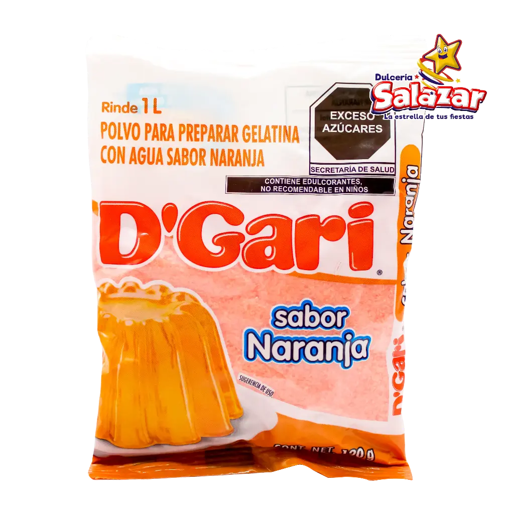 GELATINA D'GARI NARANJA -B.120G- "C/50/1"