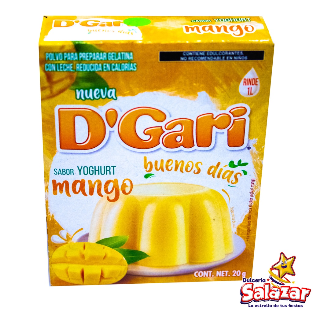 GELATINA D'GARI YOGHURT MANGO -D.20G- "C/24/1"