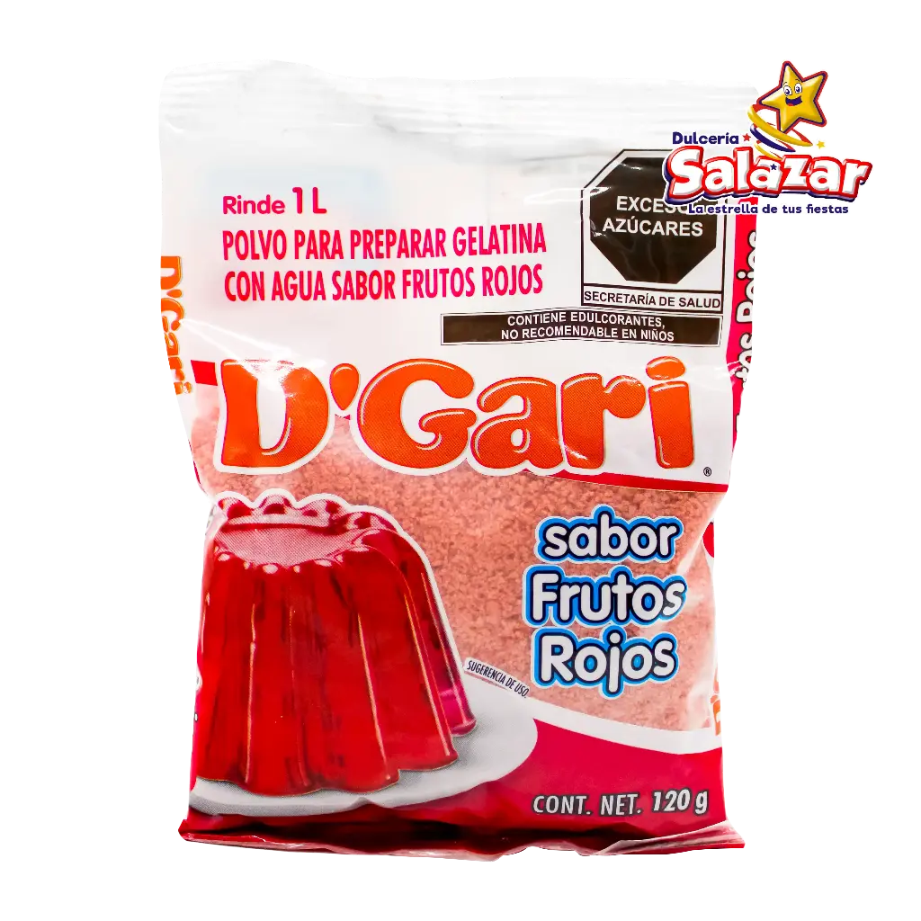 [DGA0033] GELATINA D'GARI FRUTOS ROJOS -B.120G- "C/50/1"
