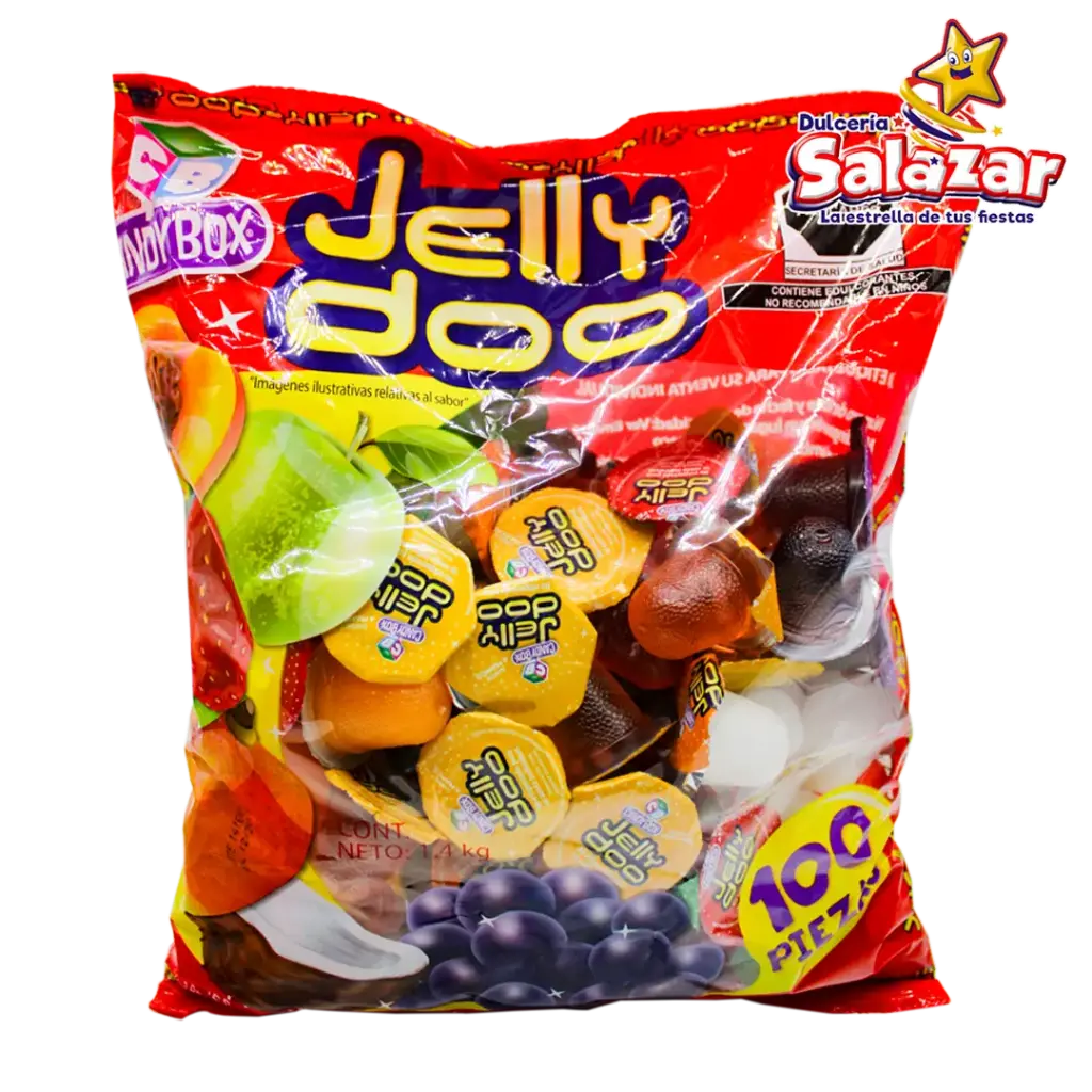 [ABA0184] GELATINA MINI JELLY-DOO CANDY BOX -B.1.4 KG- "C/8/100"