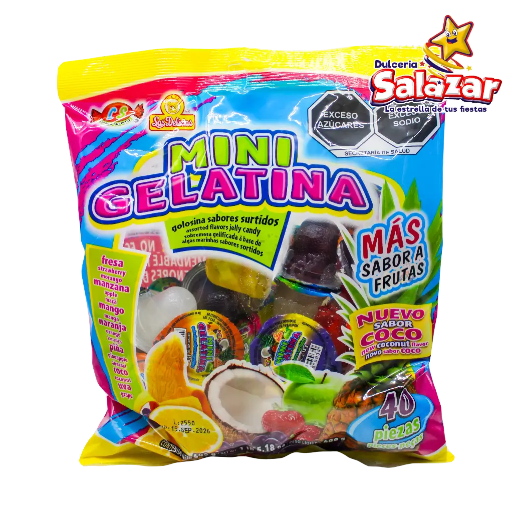GELATINA MINI LAS DELICIAS -B.600G- "C/20/40"