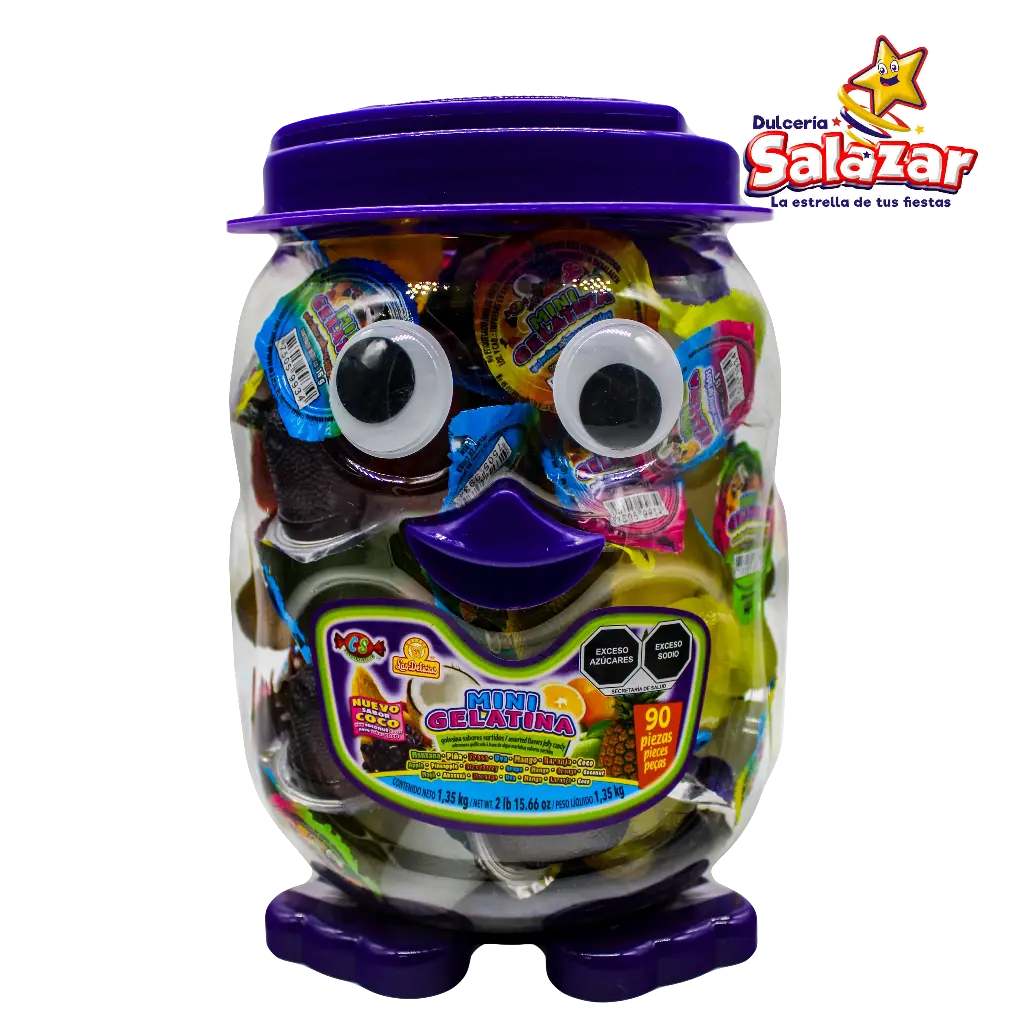 GELATINA MINI PINGUINO GDE. DELICIAS -V.1.35KG- "C/6/90"