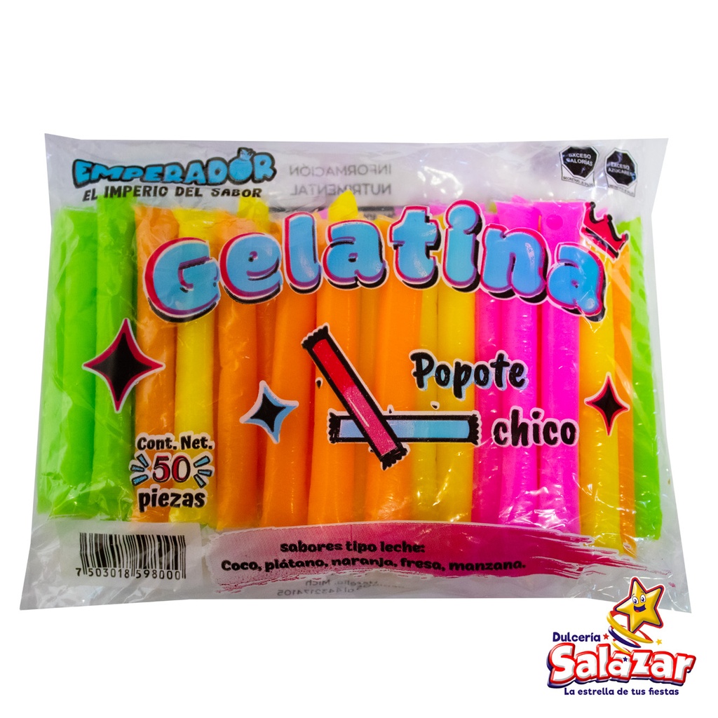 GELATINA POPOTE CHICO -B.50PZA- "C/20/50"