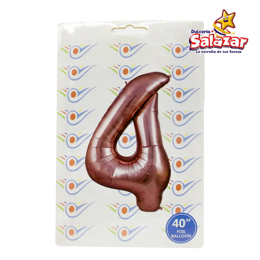 GLOBO #4 METALICO ROSA 40 FANTASIA 2000 -B.1PZA- "C/1/1"